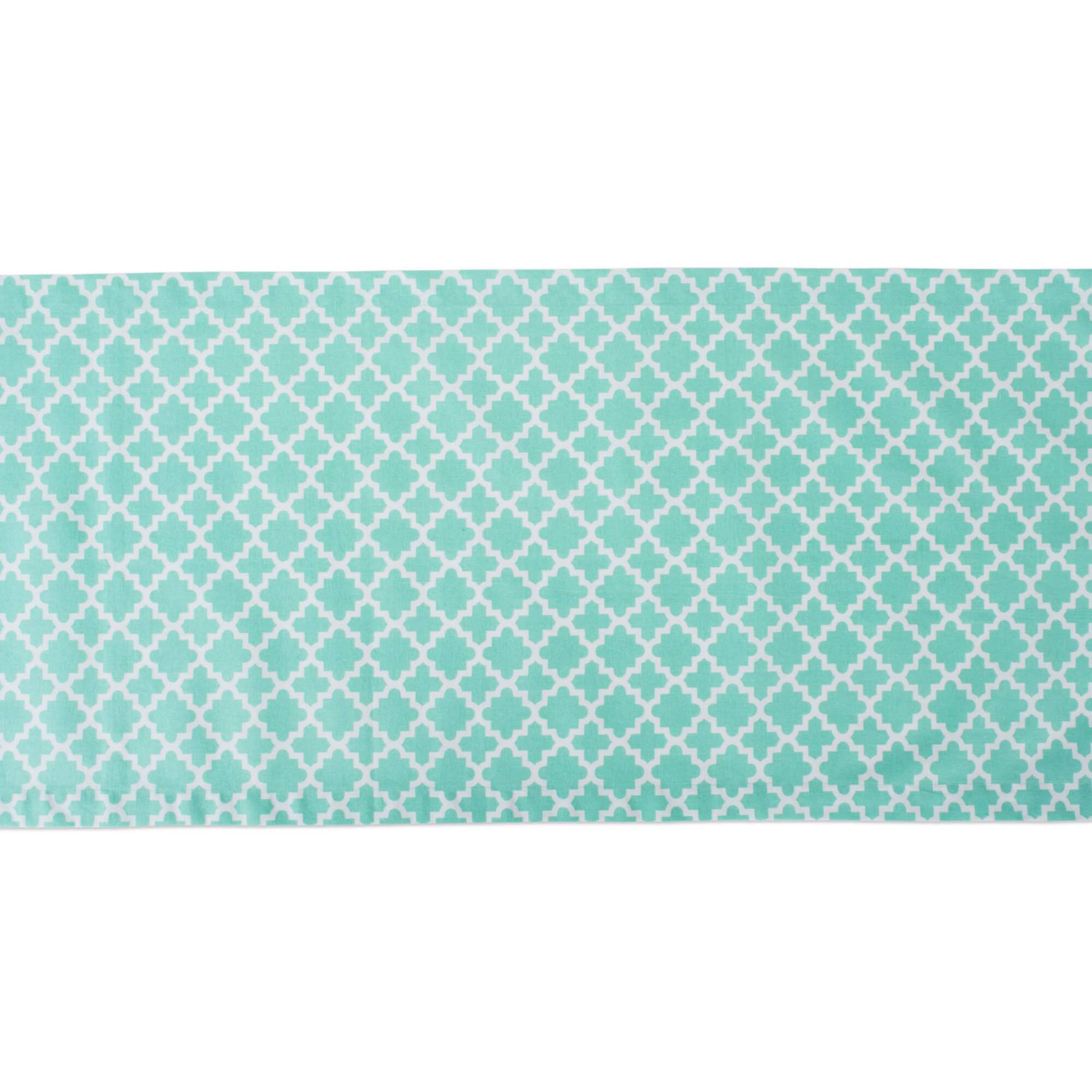 Aqua Lattice Table Runner 14" x 108"